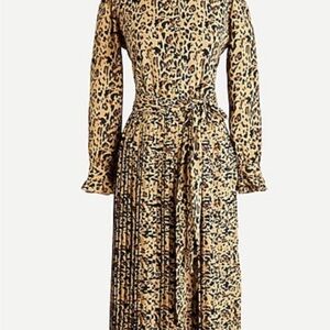 J. Crew Leopard Print Midi Dress